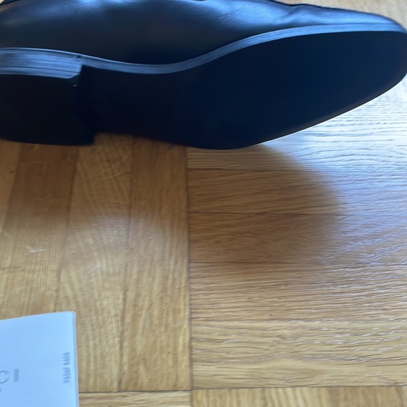 Gucci Leather Signature Web Loafer Navy 41 eu MEN US 8 - Picture 8 of 8